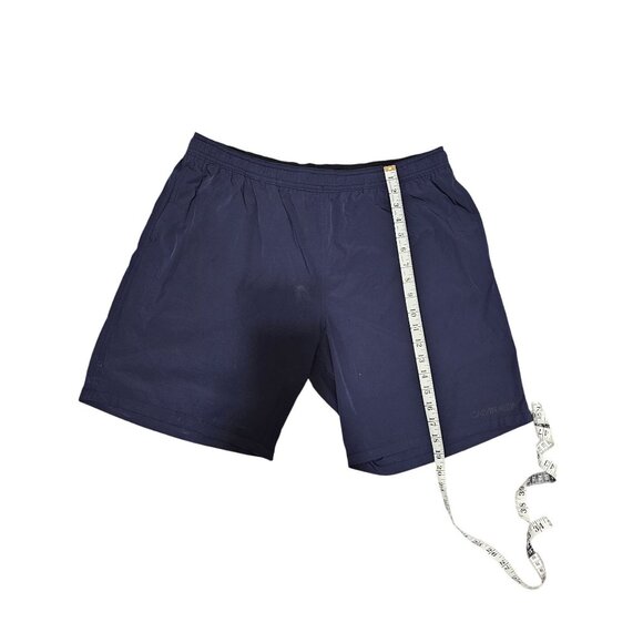 Calvin Klein Men's Navy Swimwear Shorts With Elastic Waist & Zipper Pocket Large - Picture 5 of 7